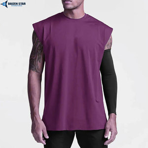 Mens Oversized Breathable Knitted Tank Top Streetwear Eco-Friendly Quick Dry Cotton Sleeveless Summer Vest - Product Image 4