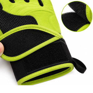 Gants de fitness couleur lime pour hommes avec impression personnalisée, fermeture Velcro, légers, anti-plis, pour la gym et l'entraînement - Product Image 5