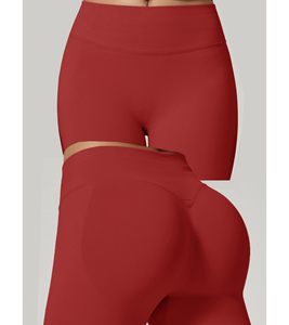 Custom Design For Women <b>Yoga</b> Pants High Waist Full Length Red <b>Yoga</b> <b>Leggings</b> Seamless Four-Way Stretch - Product Image 4