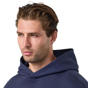 Sweat à capuche décontracté en molleton bleu marine pour homme, à manches longues, style streetwear, idéal pour l'hiver et les activités sportives - Product Image 4
