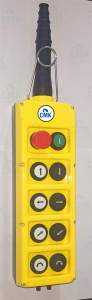 Control de grúa de alta calidad CMK Station DualSpeed para grúas EOT con 2 a 14 botones pulsadores con parada de emergencia, fabricado en India. - Product Image 4