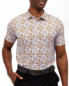 Tissu tricoté personnalisable en polyester et élasthanne, respirant, anti-plis, à séchage rapide, pour chemise de sport décontractée pour homme avec impression frontale - Product Image 2