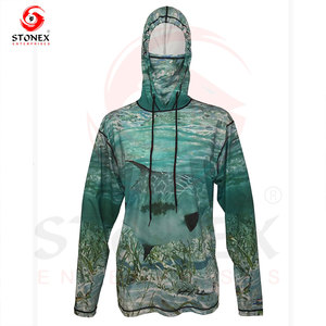 Sweat à capuche de pêche en plein air anti-UV léger, personnalisable OEM, prix de gros avec le meilleur design - Product Image 5