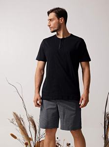 <b>Men</b> Plus Size Casual 2 Pieces Active wear Tracksuits <b>Short</b> <b>Sleeve</b> T-Shirt and Drawstring <b>Shorts</b> Loose Jogger Set - Product Image 3