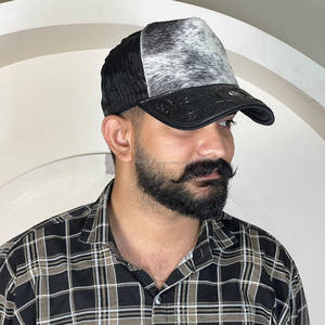 Nueva Gorra Western Personalizada Hecha a Mano con Cuero Vacuno Genuino y Visera Floral, Diseño de Béisbol, Gorra Snapback para Hombre y Mujer - Product Image 4