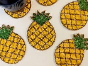 Sous-verres décoratifs perlés abordables pour les goûters, les dîners en famille, les coins café et les tables d'invités par AALIYAN IMPEX - Product Image 6