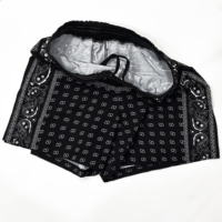Shorts d'arts martiaux mixtes Saqibandco imprimés motif bandana noir et blanc, séchage rapide, extensibles, légers, respirants, unisexe adulte