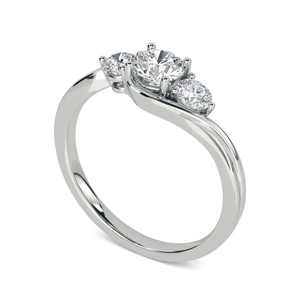 Anillo de boda de eternidad completa con corte marquesa de moissanita para unisex, de plata fina 925 original, regalo para fiesta de bodas para pareja - Product Image 4