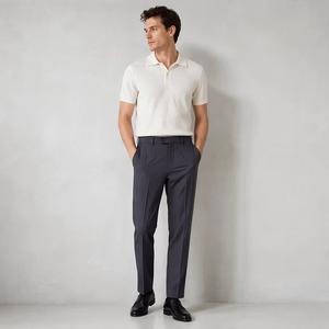 Pantalones Casuales de Lujo para Hombre, Personalizados, Elásticos, de Primera Calidad, para Negocios, Fabricante OEM, Poliéster/Algodón, Secado Rápido, Transpirables - Product Image 3