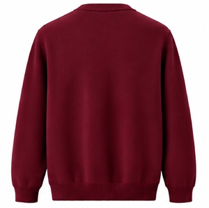 Suéter de Punto Sólido con Cuello en V para Hombre, Marca INDEX, Manga Larga, Estilo Casual - Product Image 2