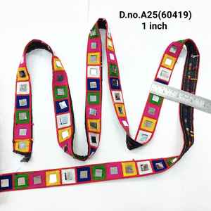 Cette dentelle de qualité supérieure est idéale pour les chaniya choli, les lehenga et les tenues de fête. - Product Image 2