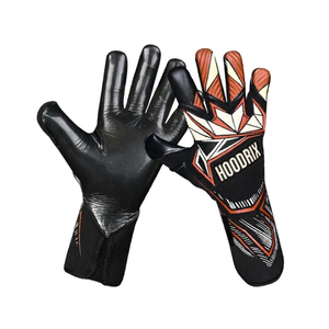 Reliable Training Goalie Mitts: 4mm Durable Latex, Flat Palm, Finger Support, Elastic Strap, Custom OEM Bulk Soccer Gear - Product Image 5