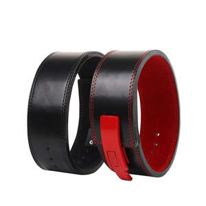 เข็มขัดยกน้ำหนักหนังแท้สำหรับฟิตเนส พิมพ์โลโก้ได้ตามต้องการ - Product Image 1