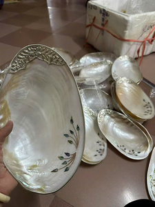 จานไข่มุกคุณภาพสูงสำหรับตกแต่ง ทำจากเปลือกหอยธรรมชาติ รับผลิตตามแบบ OEM พร้อมโลโก้สั่งทำ ผลิตโดยผู้ผลิตในเวียดนาม - Product Image 3