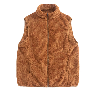 Gilet en polaire Sherpa chaud d'hiver pour garçons, service OEM, coupe-vent, épais et chaud, veste sans manches tendance pour l'extérieur - Product Image 1