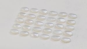 Cabochoños de perlas blancas AAA de agua dulce, forma marquise, 6*3 mm, 100% piedras preciosas NATURALES para la fabricación de joyería a precio de mayoreo. - Product Image 2