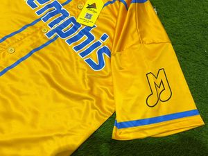 Camiseta de Béisbol Sublimada Memphis League HDL 2026, Precio al por Mayor, Camiseta de Béisbol con Botones, Camiseta de Béisbol OEM - Product Image 5