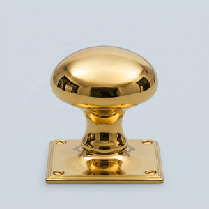 Trending Brass Cabinet Knob Oval Shape Durable Furniture <b>Handle</b> for <b>Kitchen</b> Wardrobe Dresser High Brass Polished Home Holet - Product Image 1