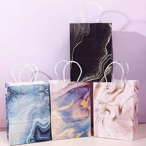 High Quality Custom Flower <b>Pattern</b> <b>Paper</b> Gift Bags for Clothing Shopping Luxury Packaging Bags Wholesale Supplier - Product Image 1