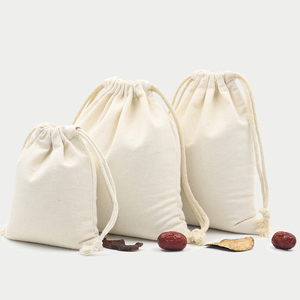Sac à cordon en coton avec ruban pour faire du shopping - Product Image 6