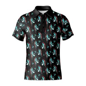 เสื้อโปโลพรีเมียมสั่งพิมพ์ลายได้ 95% โพลีเอสเตอร์ 5% สแปนเด็กซ์ แห้งเร็ว สำหรับกีฬากอล์ฟ รับผลิตแบบ OEM ODM จากโรงงานโดยตรง - Product Image 2
