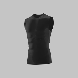 Nueva llegada de ropa de gimnasio para hombres, camisa de compresión, ropa de fitness muscular para hombres, compresión de cuello redondo - Product Image 5
