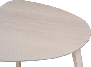 Modern Minimalist Triangular Solid Wood Dining <b>Table</b> <b>Small</b> Space <b>Kitchen</b> <b>Table</b> with Tapered Legs <b>for</b> 2-3 Persons - Product Image 3