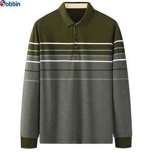Camisa de Manga Larga para Hombre con Logotipo Bordado en la Parte Delantera, Tejido Sólido, Transpirable, de Algodón/Poliéster, para Uso Casual de Negocios - Product Image 5