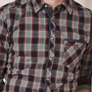 Chemise à carreaux boutonnée pour homme, en coton respirant, chemise décontractée de bureau, fabricant OEM, marque privée - Product Image 3