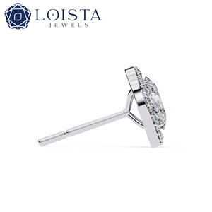 Boucles d'oreilles en diamant cultivé en laboratoire certifié IGI Gia Betterstar HPHT CVD, boucles d'oreilles en or 14k 18k, bijoux en diamant cultivé en laboratoire - Product Image 3