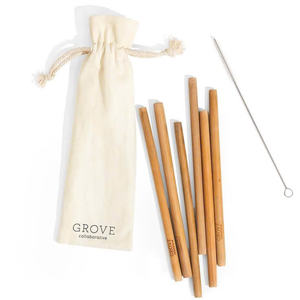Factory Direct Customized Bamboo Disposable <b>Straws</b> with Logo Good Price Bar Accessories <b>for</b> Party Occasions - Product Image 4