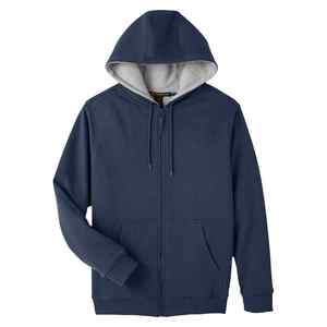 Sweat à capuche surdimensionné personnalisé avec logo, fermeture éclair, sans cordon, pour homme - Product Image 6