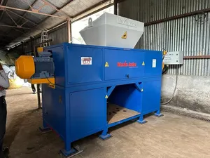 Trituradora Industrial Semiautomática de Doble Eje de Alta Demanda, Trituradora de Residuos de Utensilios de Doble Eje de Uso Pesado - Product Image 5