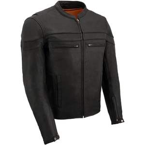 Chaqueta MC Ligera de Cuero Negro 'Crossover' para Hombre, Modelo MLM1525, 2025 - Product Image 5