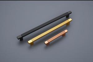 Modern Textured Cabinet Bar <b>Pulls</b> Nordic Style Black and Rose <b>Gold</b> Furniture for Kitchen Cupboard and Dresser <b>Drawers</b> - Product Image 3