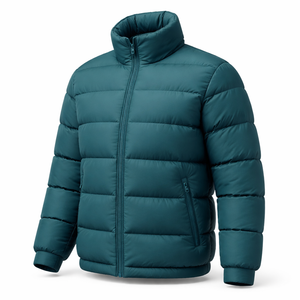 Veste matelassée noire pour homme en gros - Qualité supérieure, fournisseur OEM personnalisé - Product Image 3