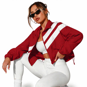 Women's Men's Regular Windbreaker <b>Jacket</b> Lightweight Zip Sporty <b>Patchwork</b> Fitness Training Outerwear Breathable Running Gym - Product Image 6