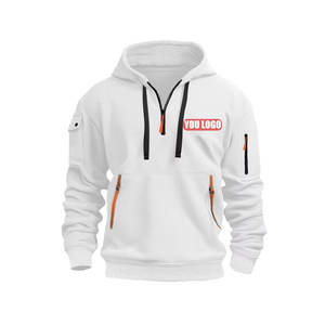 เสื้อสเวตเตอร์มีฮู้ดสำหรับผู้ชาย, ใหม่ฤดูใบไม้ร่วงเสื้อสเวตเชิ้ตลำลองทรงหลวมพิมพ์ลายมีฮู้ดคอปกกระเป๋าหลายกระเป๋าสำหรับฤดูหนาว - Product Image 1