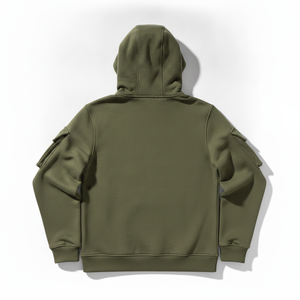 Veste coupe-vent multifonctionnelle personnalisée, style cyberpunk futuriste, style punk, coupe ample pour homme, polyester/coton, OEM - Product Image 3