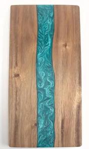 Planche à découper rectangulaire en acacia de luxe, planche à découper décorative pour la cuisine, planche à découper artisanale pour la préparation des aliments, durable, passe au lave-vaisselle, idéale pour servir - Product Image 6
