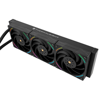 Refroidisseur liquide AIO Mjolnir Vision 360 BLACK ARGB 360 mm avec écran LCD IPS 3,5 pouces pour informations système, compatible Intel LGA 1851 AM5 PC
