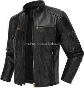Chaqueta de cuero PU de Diseño de Moda de invierno 2024 para hombres, chaqueta de cuero de alta calidad moderna y cómoda, chaqueta de cuero - Product Image 1