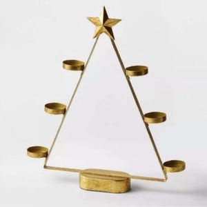 Modern Metal Christmas Tree <b>Candle</b> Holder Decorative Tabletop <b>Xmas</b> Tree Tealight Holder Home Festive Decor - Product Image 2