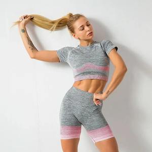Ensemble 2 pièces de sport d'été pour femme : Legging de yoga taille haute et brassière respirante confortable pour le yoga, la gym et le fitness - Product Image 4