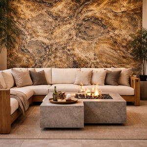 Plaque de placage en pierre translucide multicolore pour l'automne, finition lumineuse pour murs et plafonds rétroéclairés, usage décoratif - Product Image 1