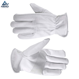Newest High-Quality Comfort-Fit White Durable and Flexible Hand Protection For Industrial Maintenance Leather Work <b>Gloves</b> - Product Image 2
