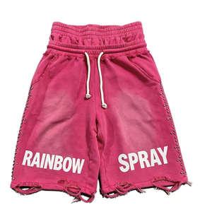 <b>Studded</b> Cotton Streetwear <b>Men's</b> Shorts - Product Image 2
