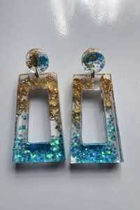 Classic Geometric Resin <b>Earrings</b> Oval Resin <b>Earrings</b> Heart Resin <b>Earrings</b> - Product Image 5