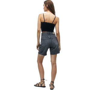 เสื้อครอปโอเวอร์ไซส์พร้อมคอกลมเสื้อครอปสำหรับผู้หญิงเสื้อครอปแบบสั่งตัด - Product Image 2