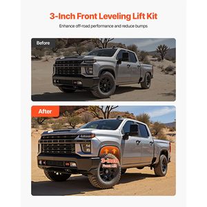 Kit di Sollevamento Anteriore da 3 Pollici per Chevy Silverado/GMC Sierra 2500HD/3500HD 8-Bulloni 2001-2010 e Silverado/Sierra 1500HD 2001-2007 - Product Image 4